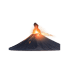 【スタンプアレンジ用】火山（個別スタンプ：33）
