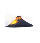 【スタンプアレンジ用】火山（個別スタンプ：34）