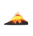 【スタンプアレンジ用】火山（個別スタンプ：35）