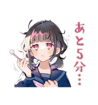 制服の女の子★テスト現実逃避（個別スタンプ：12）