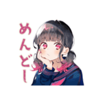 制服の女の子★テスト現実逃避（個別スタンプ：21）