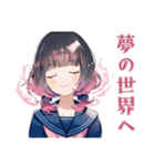 制服の女の子★テスト現実逃避（個別スタンプ：23）