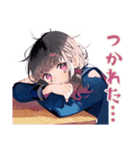 制服の女の子★テスト現実逃避（個別スタンプ：24）