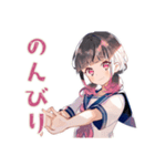 制服の女の子★テスト現実逃避（個別スタンプ：31）