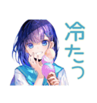 女子高生の爽やか夏スタンプ（個別スタンプ：13）