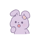 ラベンダーうさぎブリス（個別スタンプ：2）
