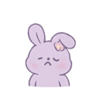 ラベンダーうさぎブリス（個別スタンプ：3）