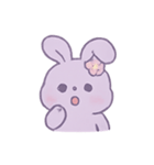 ラベンダーうさぎブリス（個別スタンプ：5）
