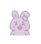 ラベンダーうさぎブリス（個別スタンプ：6）