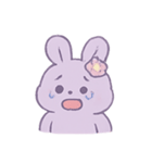ラベンダーうさぎブリス（個別スタンプ：14）
