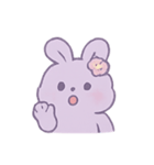 ラベンダーうさぎブリス（個別スタンプ：17）