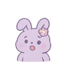 ラベンダーうさぎブリス（個別スタンプ：18）