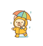 ミバ雨の日わくわく（個別スタンプ：1）