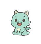 ちびグリーンドラゴン 表情パレード（個別スタンプ：3）
