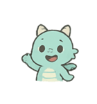 ちびグリーンドラゴン 表情パレード（個別スタンプ：5）