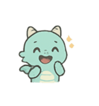 ちびグリーンドラゴン 表情パレード（個別スタンプ：7）