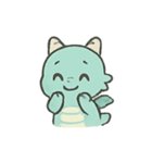 ちびグリーンドラゴン 表情パレード（個別スタンプ：8）