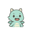 ちびグリーンドラゴン 表情パレード（個別スタンプ：11）