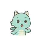 ちびグリーンドラゴン 表情パレード（個別スタンプ：21）