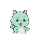 ちびグリーンドラゴン 表情パレード（個別スタンプ：24）