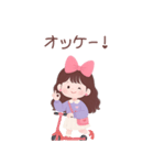 キュートなロングヘアの女の子 （BIG/JP）（個別スタンプ：31）