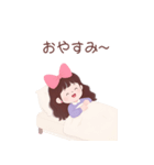 キュートなロングヘアの女の子 （BIG/JP）（個別スタンプ：36）