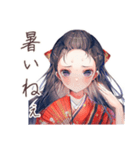 大正女学生の夏夜ロマン♡（個別スタンプ：4）