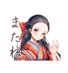 大正女学生の夏夜ロマン♡（個別スタンプ：9）