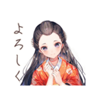 大正女学生の夏夜ロマン♡（個別スタンプ：10）