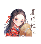 大正女学生の夏夜ロマン♡（個別スタンプ：24）