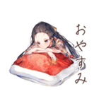 大正女学生の夏夜ロマン♡（個別スタンプ：25）