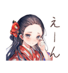 大正女学生の夏夜ロマン♡（個別スタンプ：34）