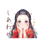 大正女学生の夏夜ロマン♡（個別スタンプ：40）