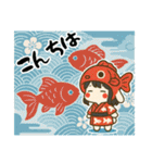 うさっ娘②【夏】（個別スタンプ：1）