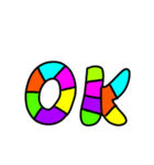 カラフル一言(英語編)（個別スタンプ：1）