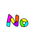 カラフル一言(英語編)（個別スタンプ：3）
