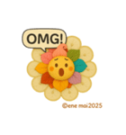 毎日によりそう＊花ぽよちゃん（個別スタンプ：3）