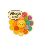 毎日によりそう＊花ぽよちゃん（個別スタンプ：5）