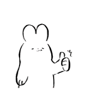 うさぎの造形した何か（個別スタンプ：3）
