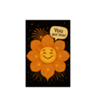 花ぽよちゃん 花火②うまくいく！（個別スタンプ：4）