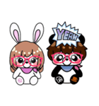 SうさぎとTぱんだ（個別スタンプ：9）
