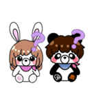 SうさぎとTぱんだ（個別スタンプ：10）