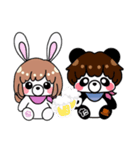 SうさぎとTぱんだ（個別スタンプ：11）
