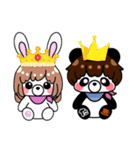 SうさぎとTぱんだ（個別スタンプ：12）