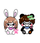 SうさぎとTぱんだ（個別スタンプ：15）