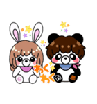 SうさぎとTぱんだ（個別スタンプ：17）