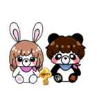 SうさぎとTぱんだ（個別スタンプ：18）