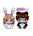 SうさぎとTぱんだ（個別スタンプ：19）