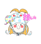 ぐじらこさんのハルハル(クラゲver.)（個別スタンプ：3）