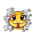 可愛いヘビスタンプ 巳年専用スタンプ（個別スタンプ：3）